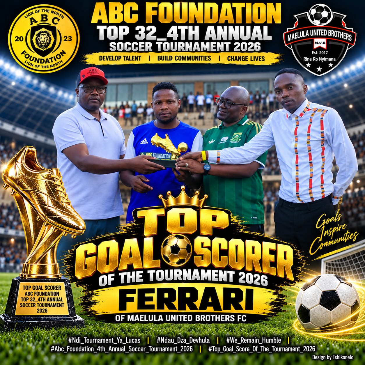 Top Goalscorer 2026: Ferrari of Maelula United Brothers FC